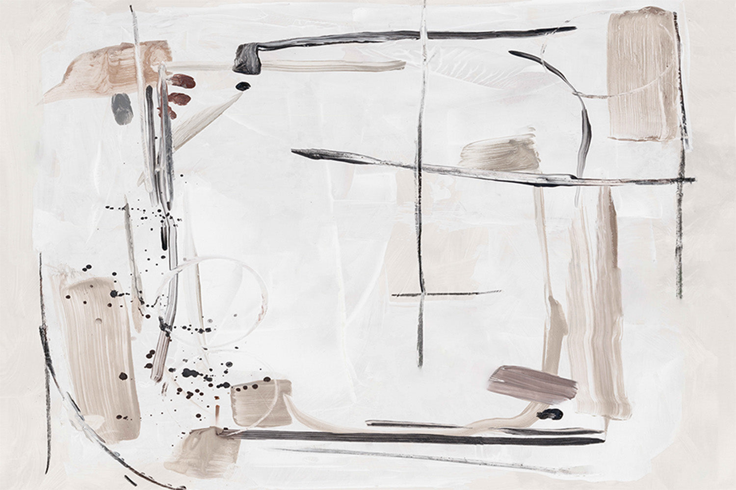 wall-art-print-canvas-poster-framed-Subtle Lines and Soft Hues-1