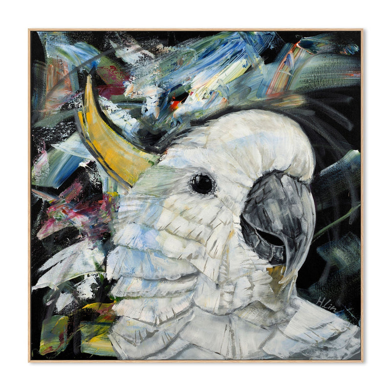 wall-art-print-canvas-poster-framed-Sulphur Crested Cockatoo , By Hsin Lin-GIOIA-WALL-ART