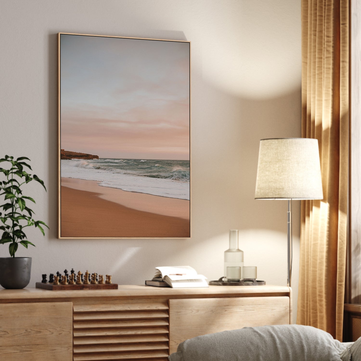 wall-art-print-canvas-poster-framed-Summer Beach , By Hello Twiggs-2