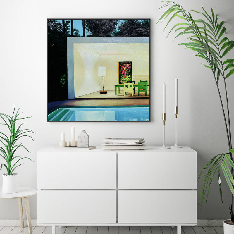 wall-art-print-canvas-poster-framed-Summer Evening , By Ieva Baklane-GIOIA-WALL-ART