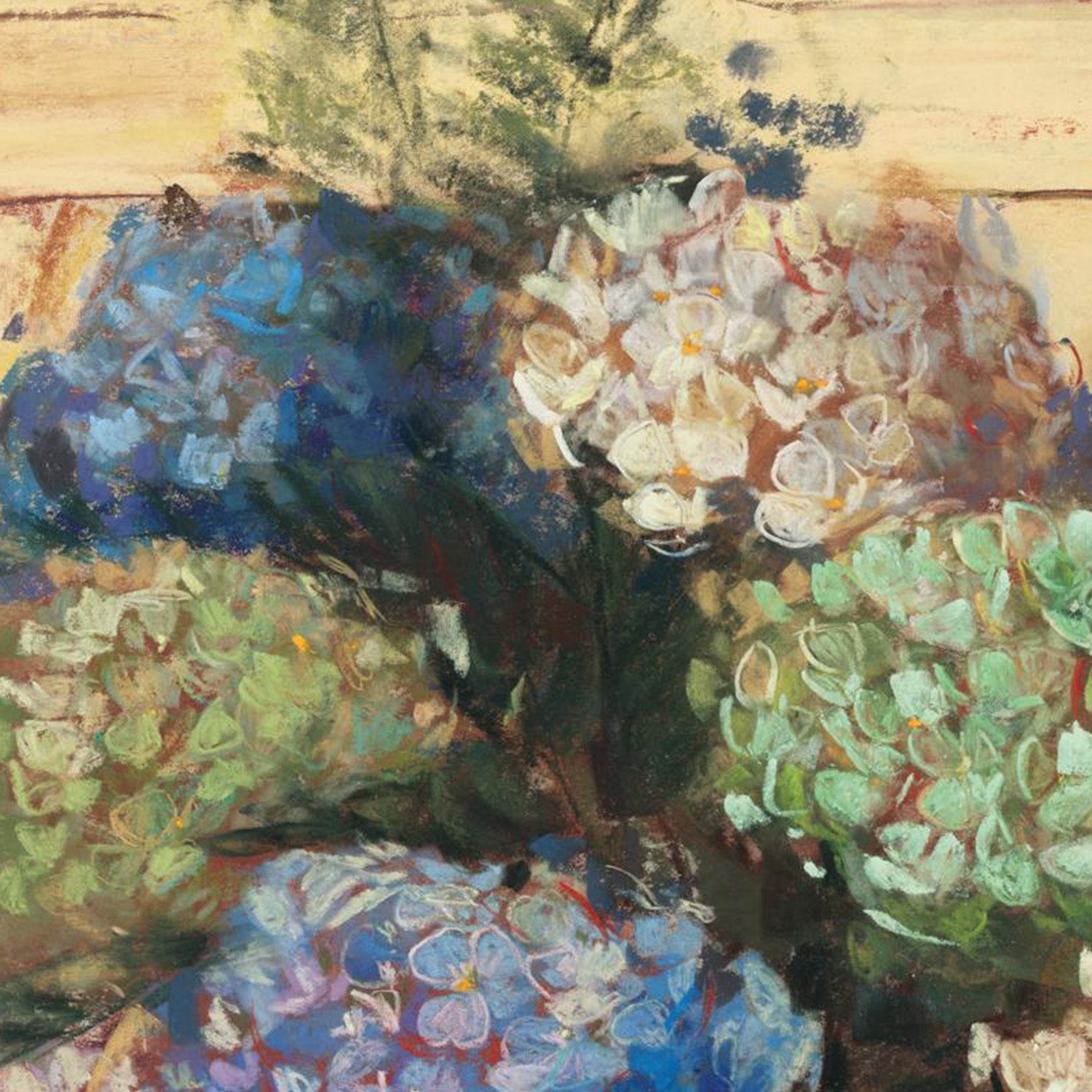 wall-art-print-canvas-poster-framed-Summer Hydrangea Blue Pot-10