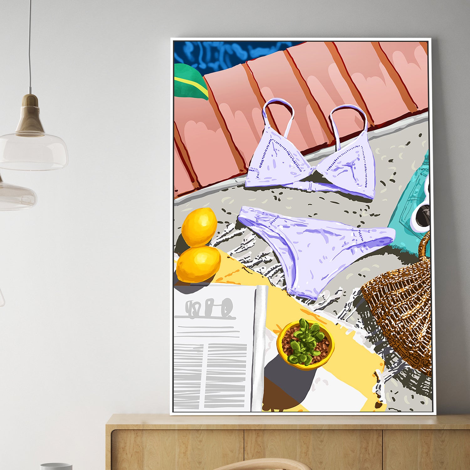 wall-art-print-canvas-poster-framed-Summer On My Mind-2