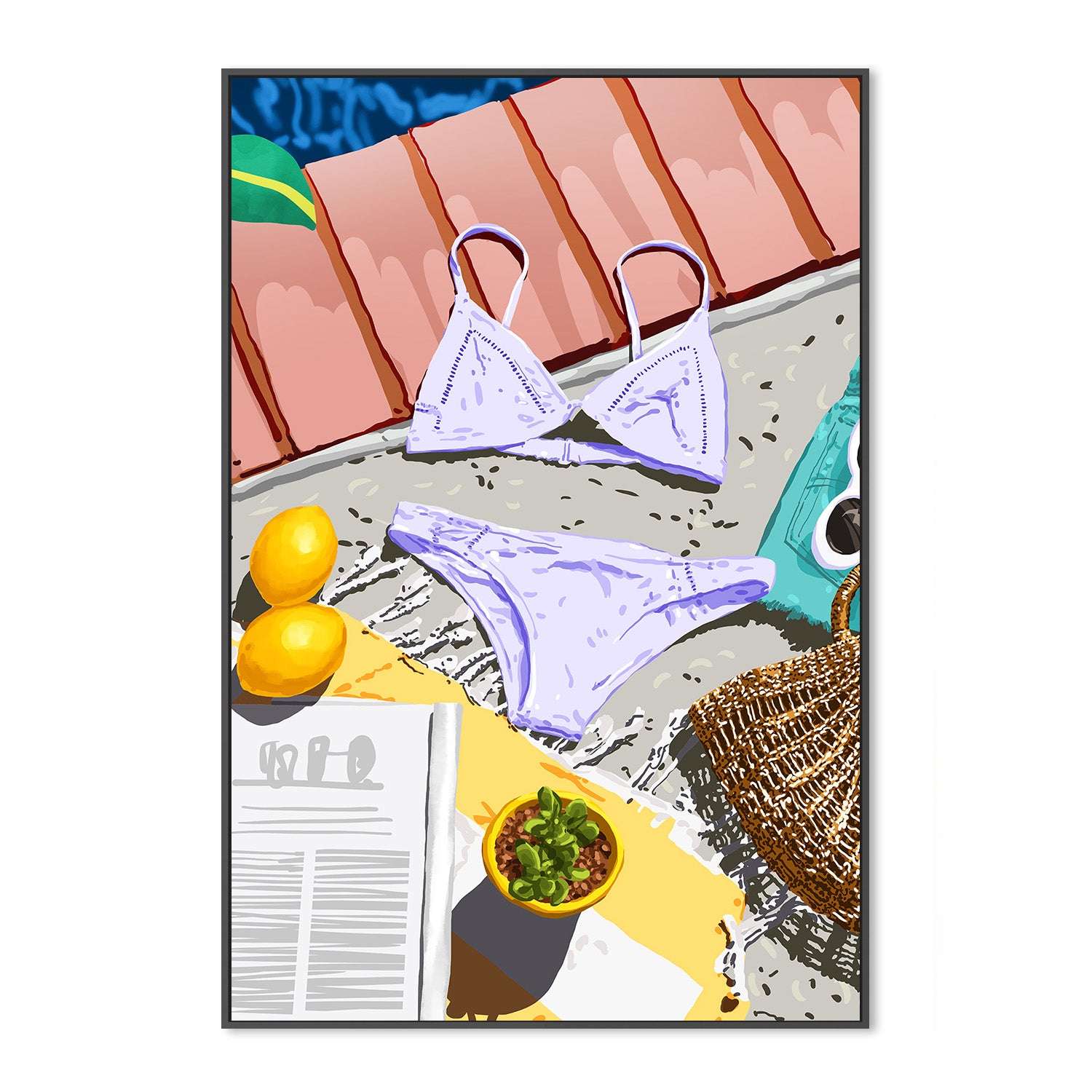 wall-art-print-canvas-poster-framed-Summer On My Mind-3