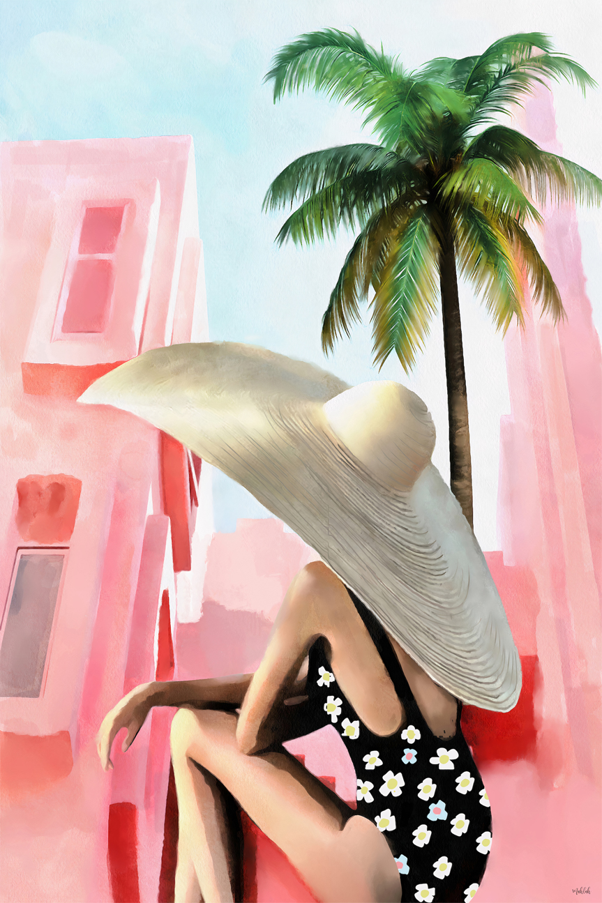 wall-art-print-canvas-poster-framed-Summer Palm , By Inkheart Designs-1