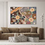 wall-art-print-canvas-poster-framed-Summertime, Style A, Earth Tones , By Tahni Derbin-GIOIA-WALL-ART