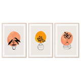 wall-art-print-canvas-poster-framed-Summertime Vases, Set Of 3 , By Ejaaz Haniff-GIOIA-WALL-ART