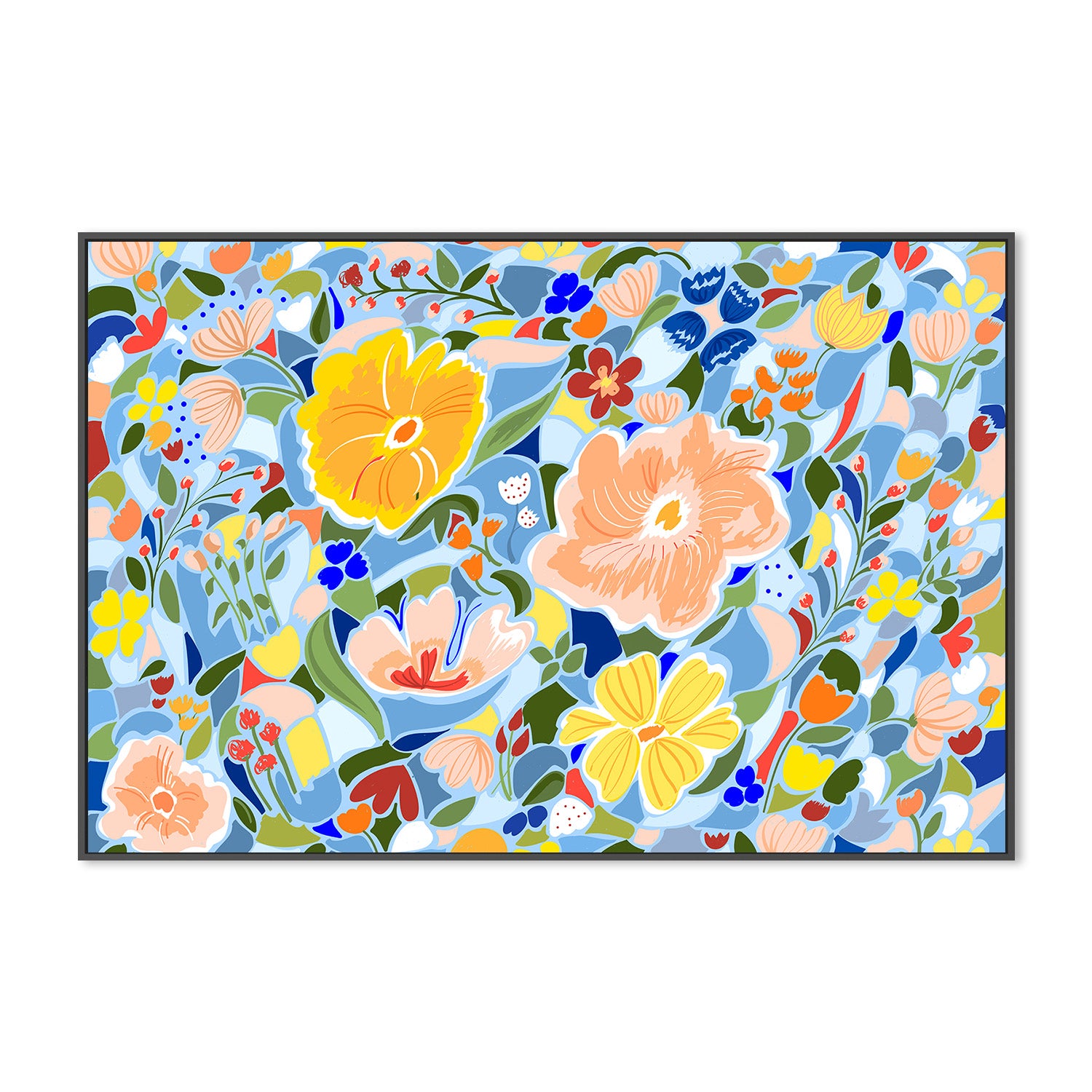 wall-art-print-canvas-poster-framed-Summery Floral-3