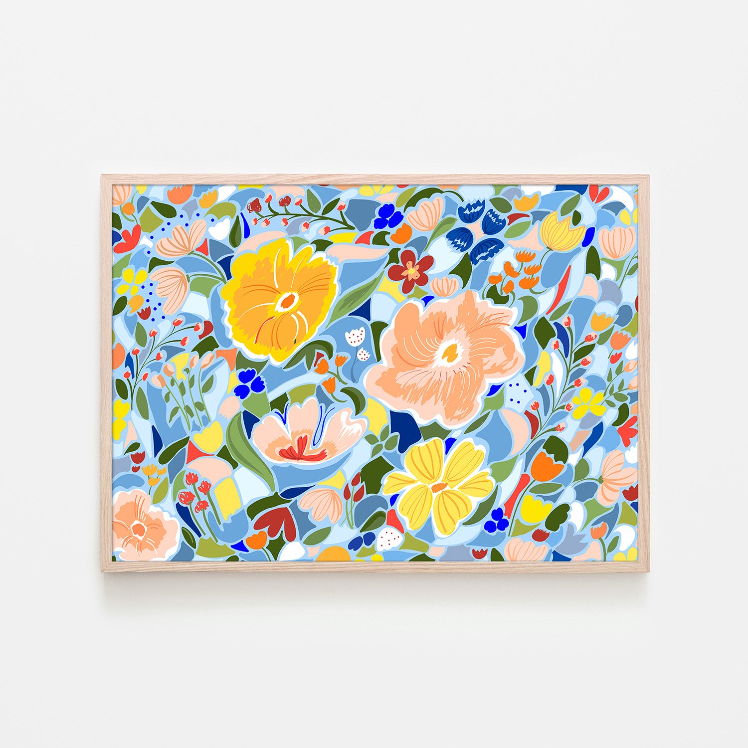 wall-art-print-canvas-poster-framed-Summery Floral-6