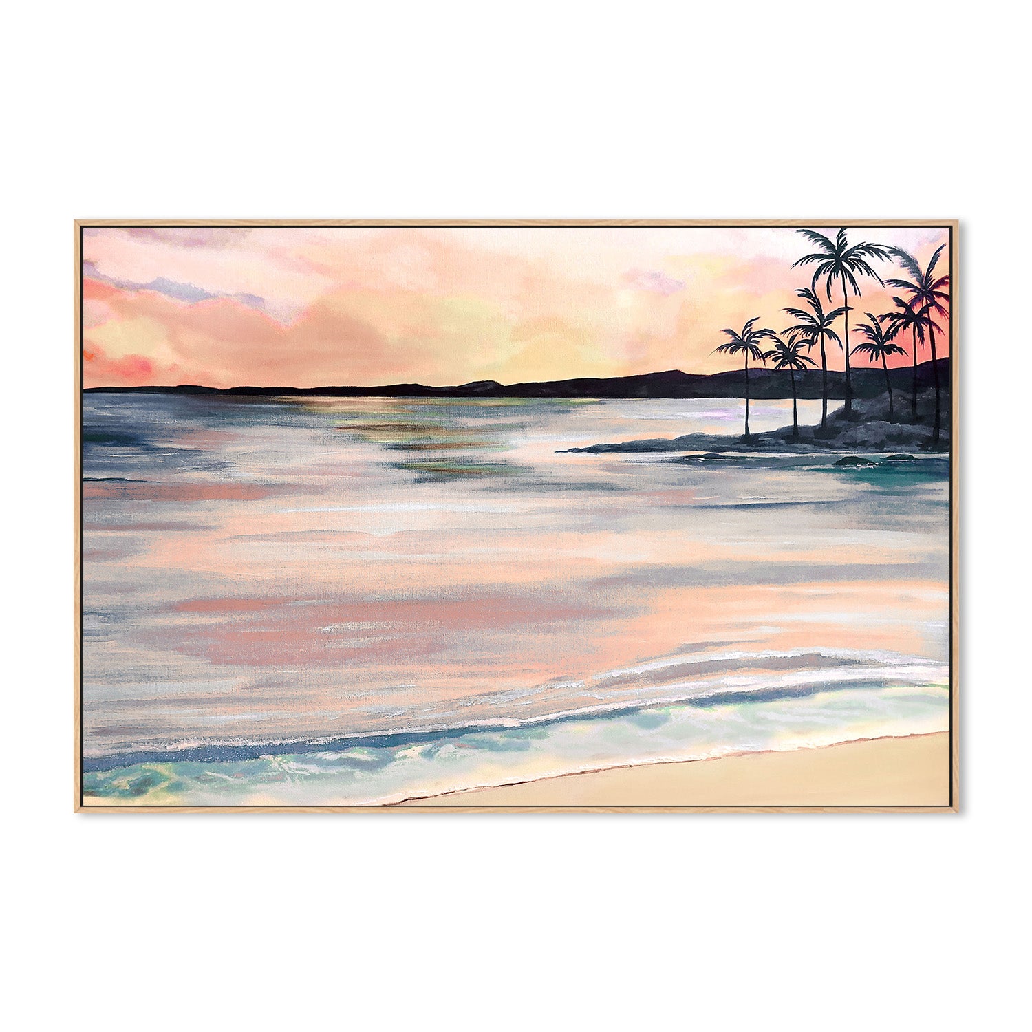wall-art-print-canvas-poster-framed-Sun Kissed Beach-4