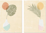 wall-art-print-canvas-poster-framed-Sun Palm, Style A & B, Set Of 2 , By Moira Hershey-GIOIA-WALL-ART