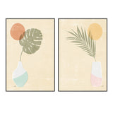 wall-art-print-canvas-poster-framed-Sun Palm, Style A & B, Set Of 2 , By Moira Hershey-GIOIA-WALL-ART
