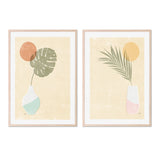 wall-art-print-canvas-poster-framed-Sun Palm, Style A & B, Set Of 2 , By Moira Hershey-GIOIA-WALL-ART