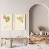 wall-art-print-canvas-poster-framed-Sun Palm, Style A & B, Set Of 2 , By Moira Hershey-GIOIA-WALL-ART
