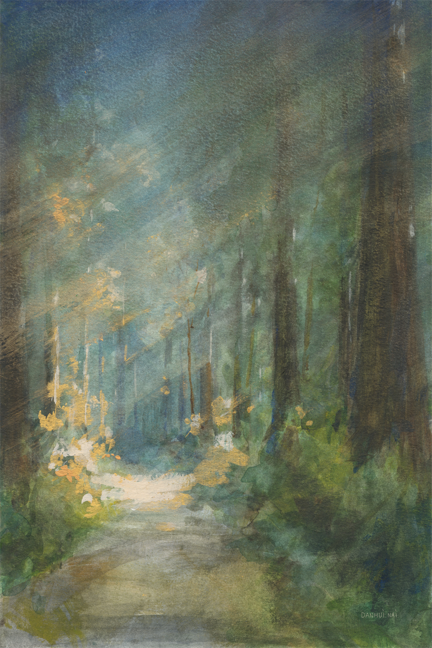 wall-art-print-canvas-poster-framed-Sun Soaked Redwoods , By Danhui Nai-1