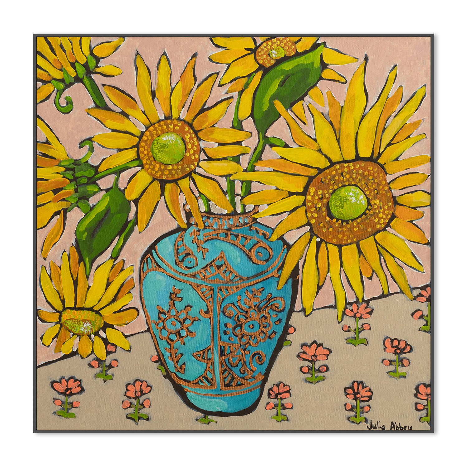 wall-art-print-canvas-poster-framed-Sunflowers-3
