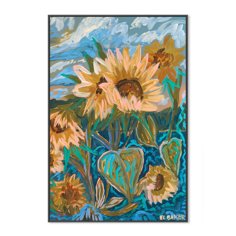 wall-art-print-canvas-poster-framed-Sunflowers , By Eleanor Baker-3