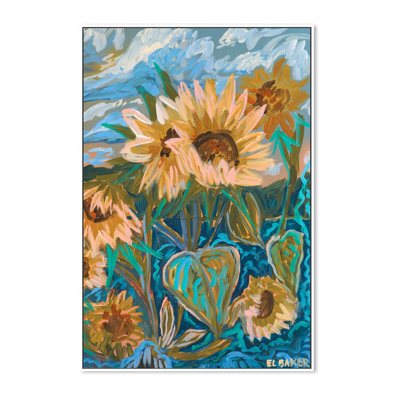 wall-art-print-canvas-poster-framed-Sunflowers , By Eleanor Baker-5