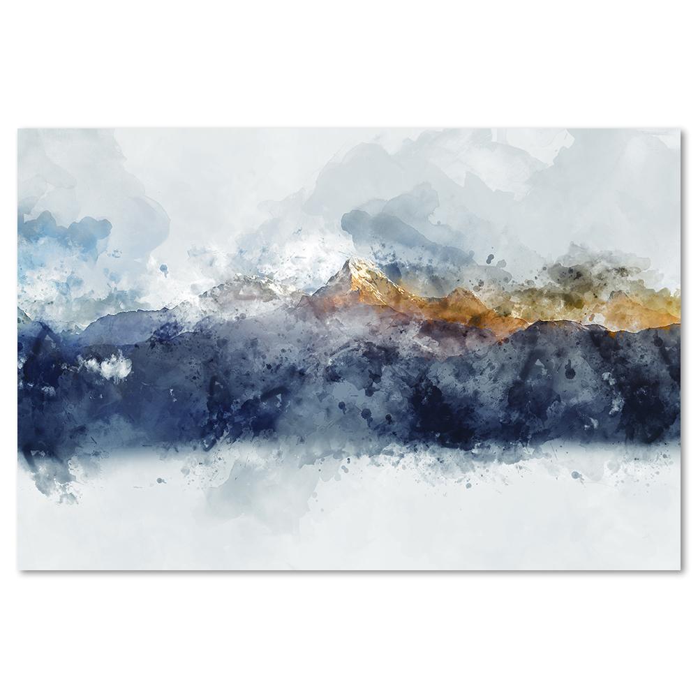 wall-art-print-canvas-poster-framed-Sunlight Mountains, Abstract Art-by-Gioia Wall Art-Gioia Wall Art