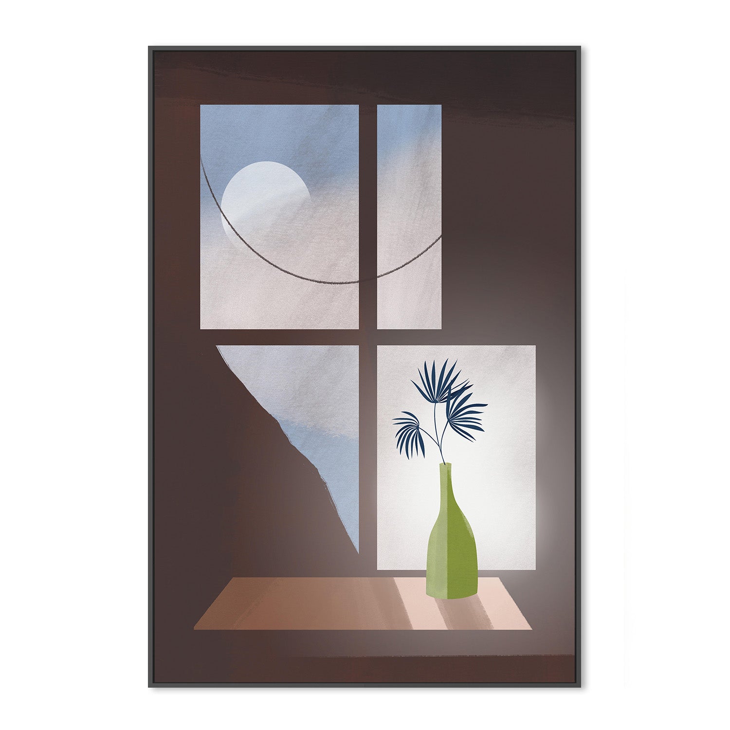 wall-art-print-canvas-poster-framed-Sunlight Through the Window-3