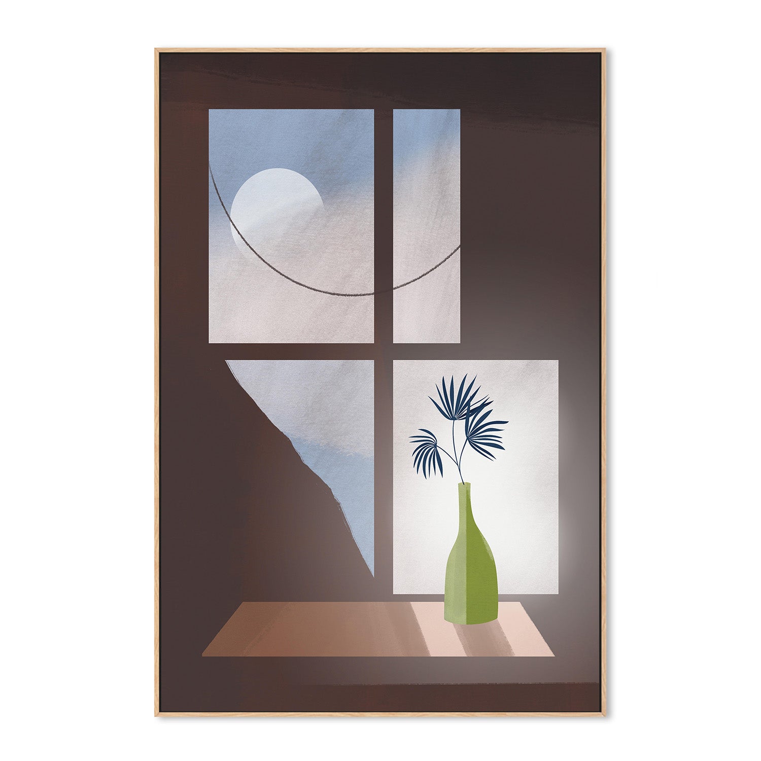 wall-art-print-canvas-poster-framed-Sunlight Through the Window-4