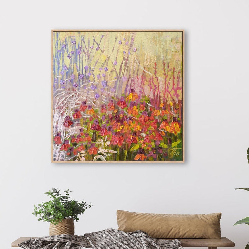 wall-art-print-canvas-poster-framed-Sunlit Flowers, Style A-by-Ekaterina Prisich-Gioia Wall Art