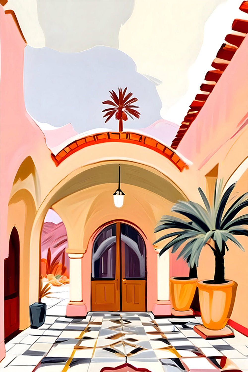 wall-art-print-canvas-poster-framed-Sunlit Passageways-1