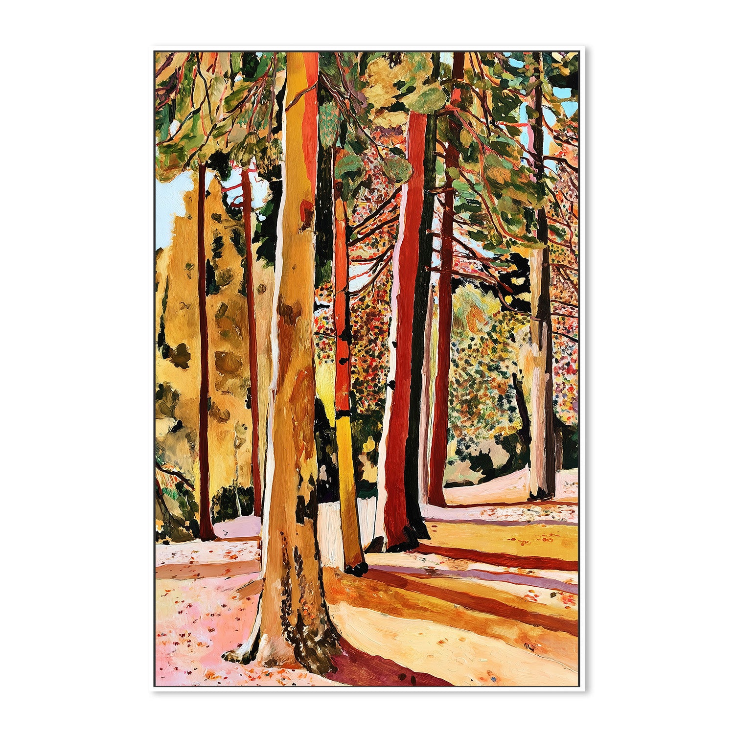 wall-art-print-canvas-poster-framed-Sunlit Pines-5