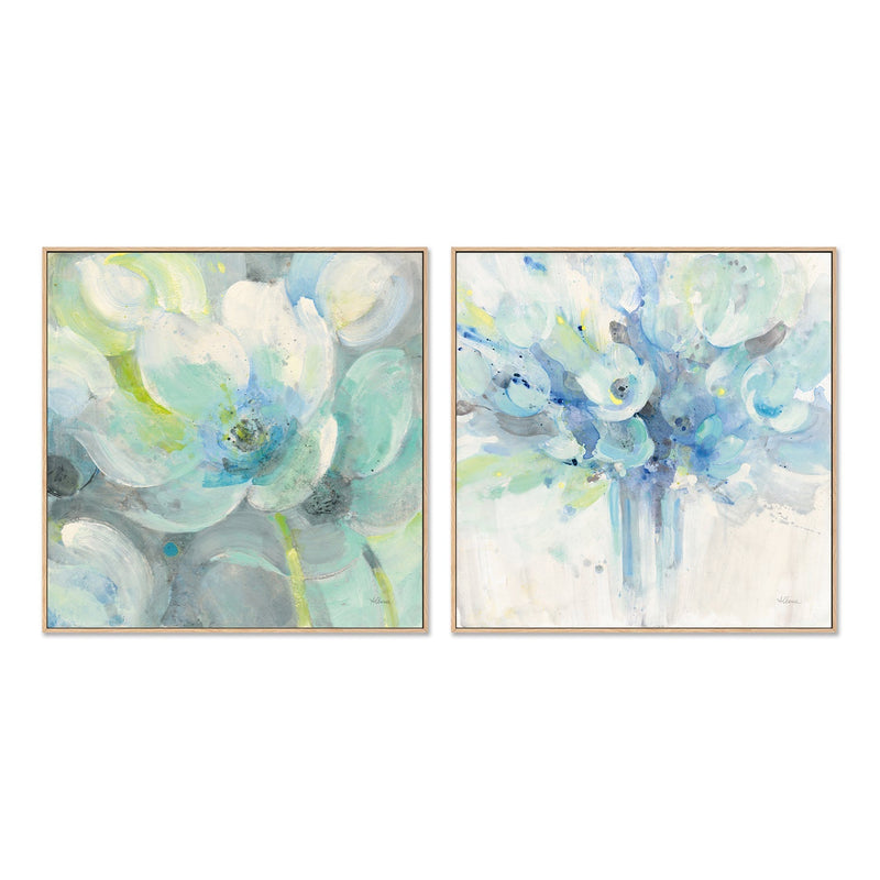wall-art-print-canvas-poster-framed-Sunny Bloom & Sun Kissed, Set Of 2 , By Albena Hristova-GIOIA-WALL-ART