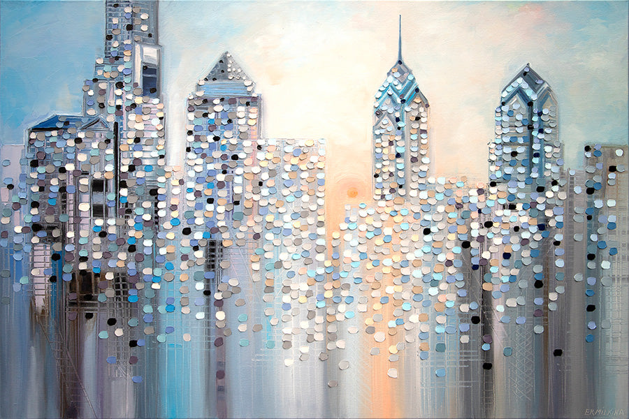 wall-art-print-canvas-poster-framed-Sunrise In Philadelphia-1