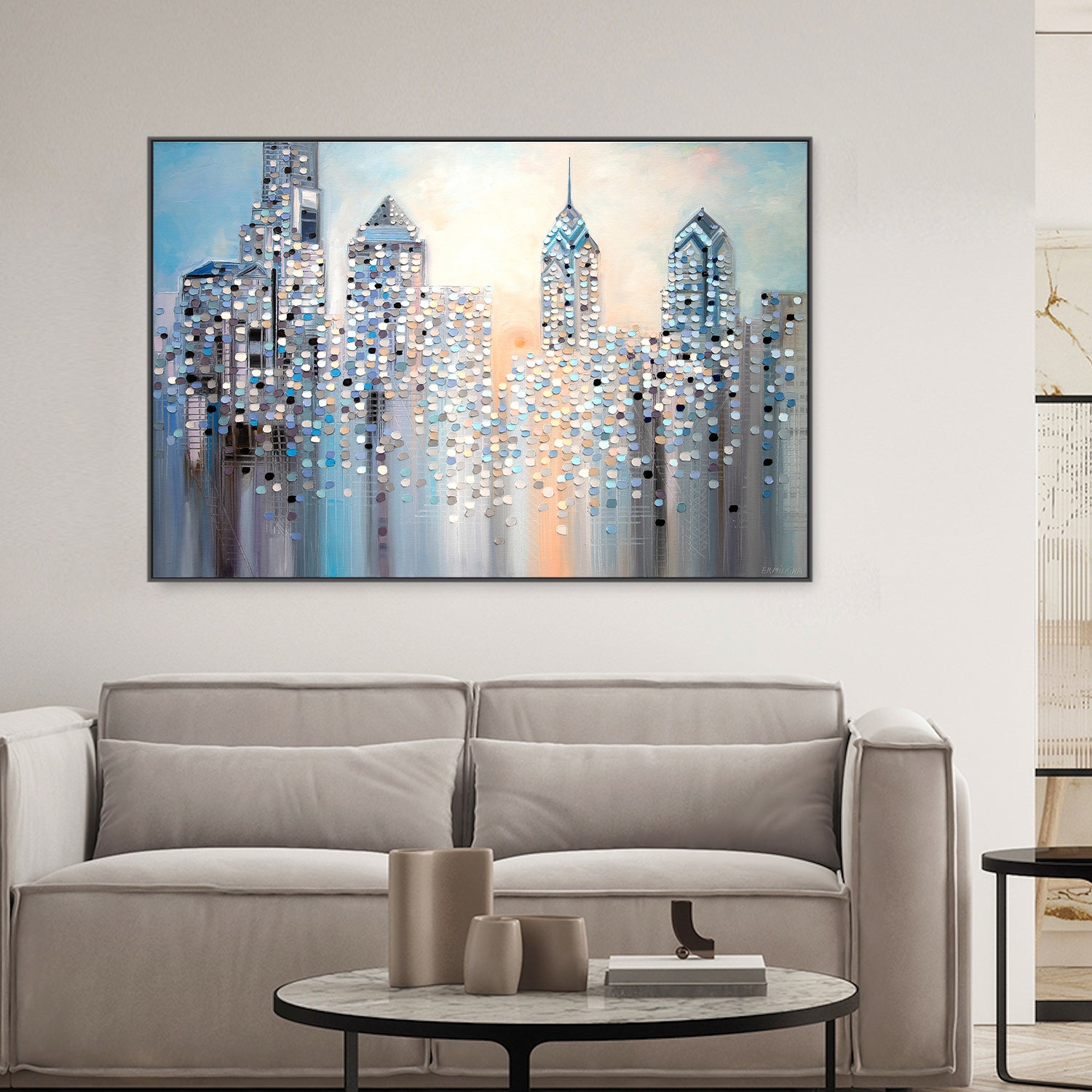 wall-art-print-canvas-poster-framed-Sunrise In Philadelphia-2