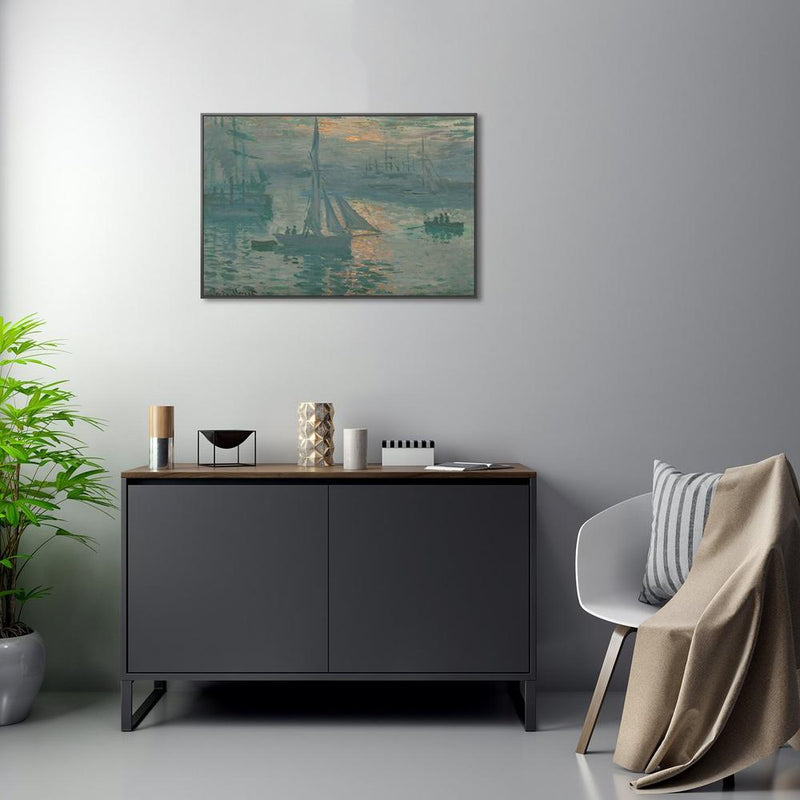 wall-art-print-canvas-poster-framed-Sunrise Marine, By Monet-by-Gioia Wall Art-Gioia Wall Art