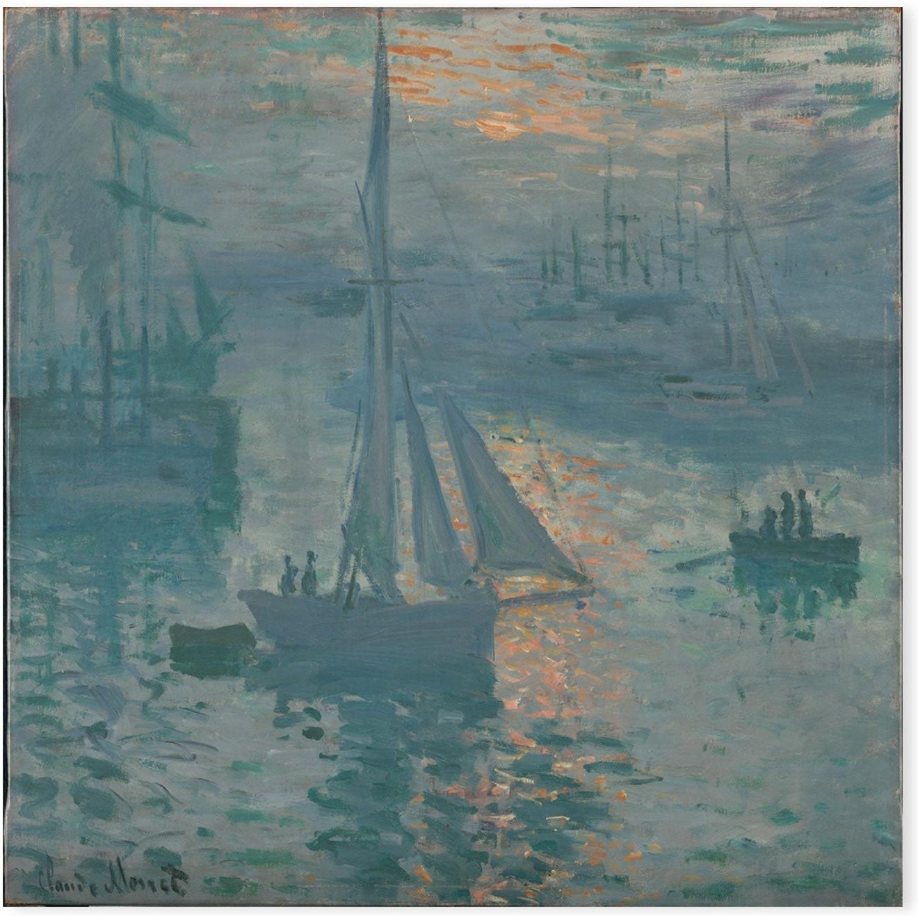 wall-art-print-canvas-poster-framed-Sunrise The Sea 1873 , By Monet-by-Gioia Wall Art-Gioia Wall Art
