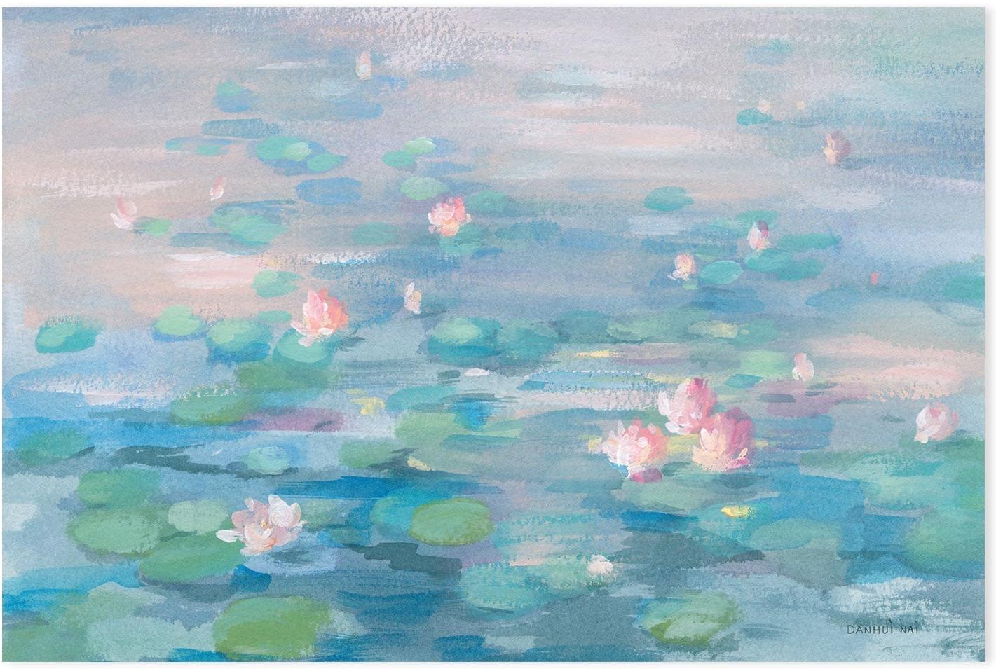 wall-art-print-canvas-poster-framed-Sunrise Waterlilies , By Danhui Nai-GIOIA-WALL-ART
