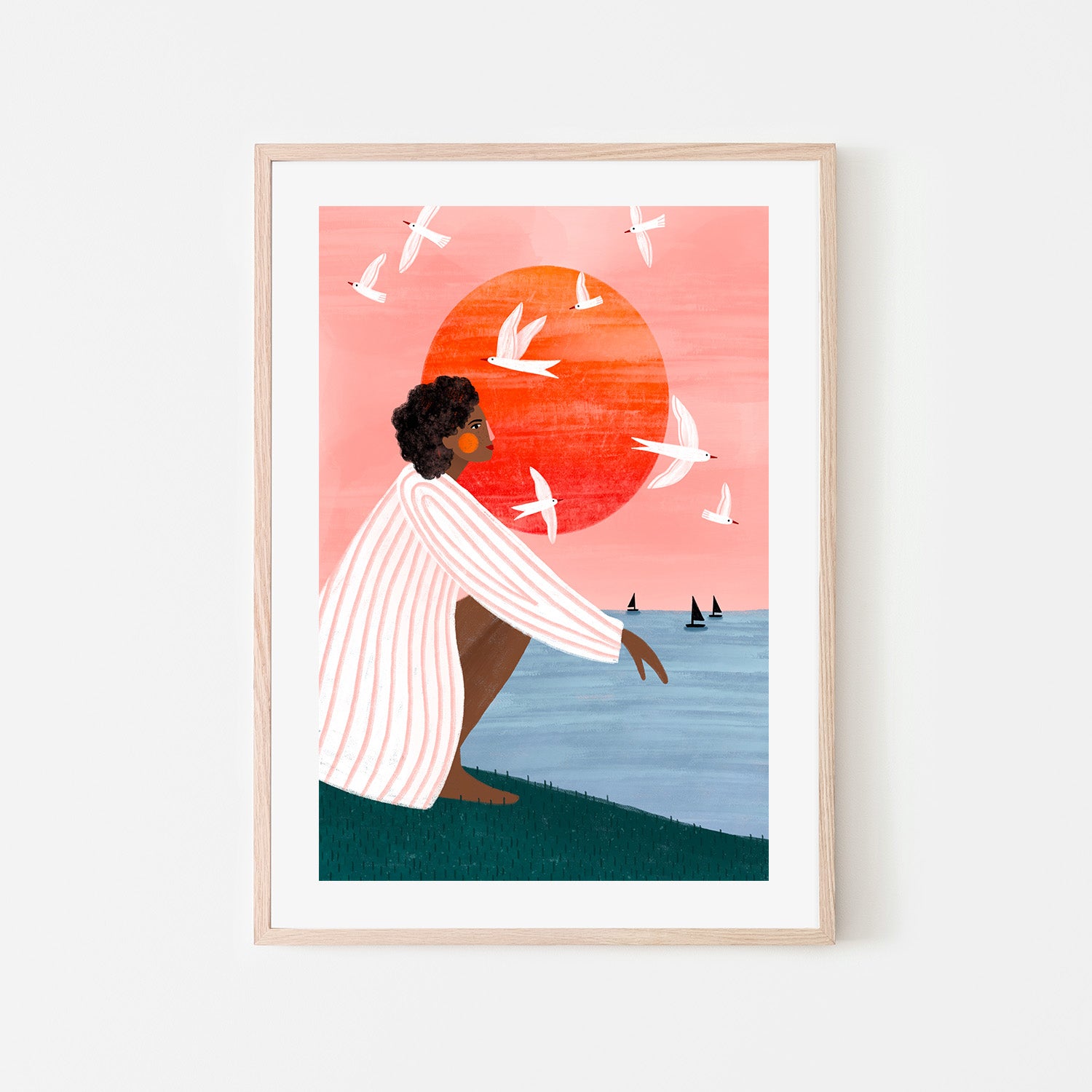 wall-art-print-canvas-poster-framed-Sunset On My Own-6