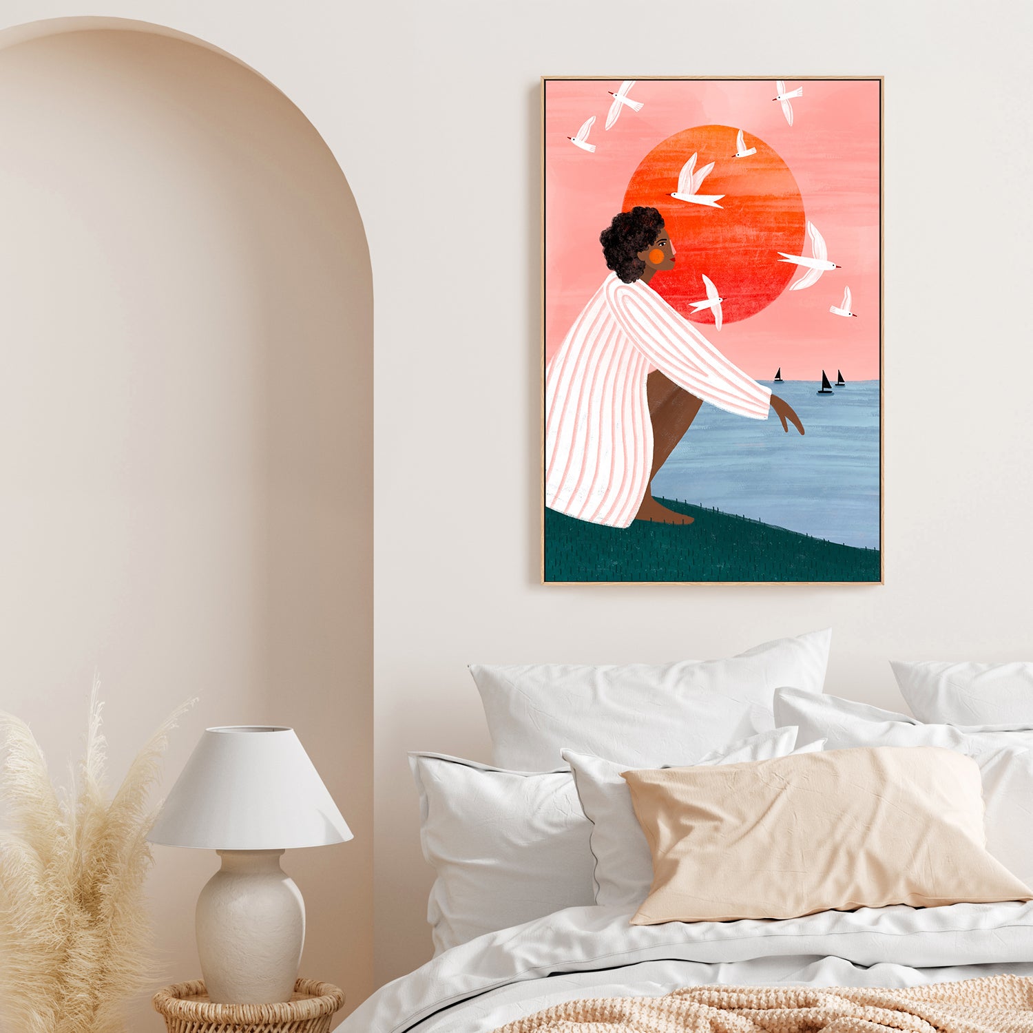 wall-art-print-canvas-poster-framed-Sunset On My Own-7