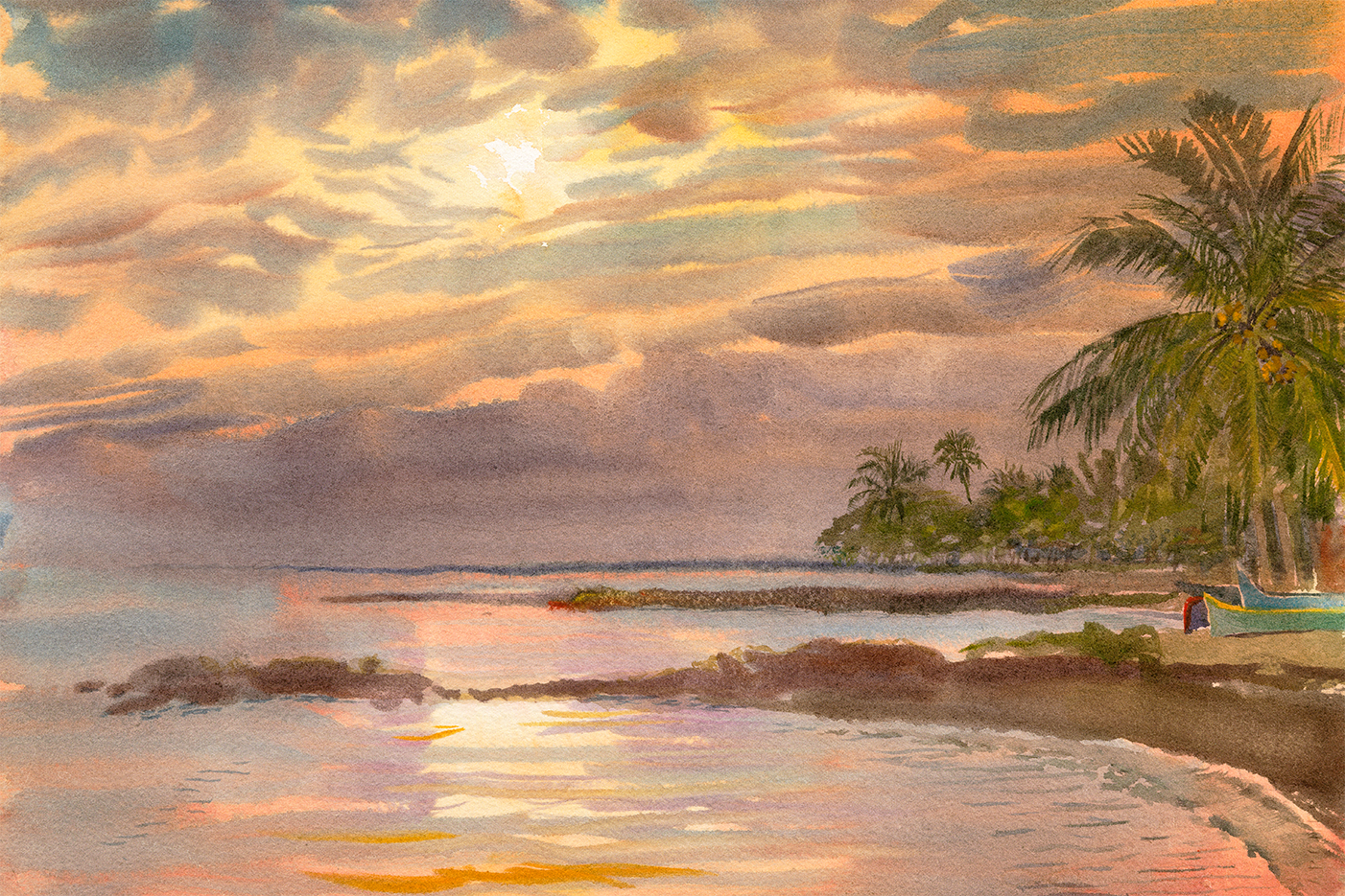 wall-art-print-canvas-poster-framed-Sunset Warmth , By David Dallison-1