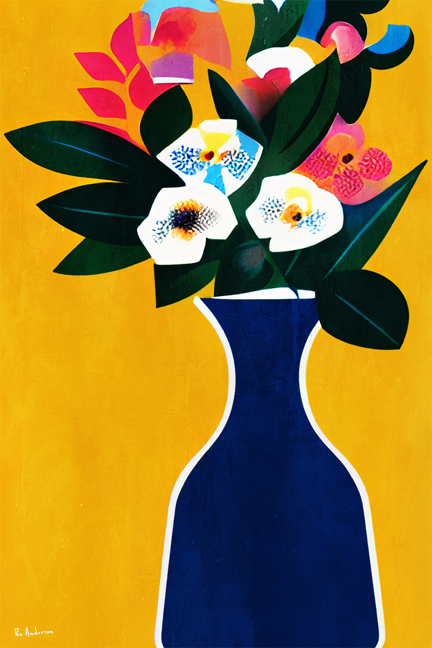 wall-art-print-canvas-poster-framed-Sunshine Flowers , By Bo Anderson-1
