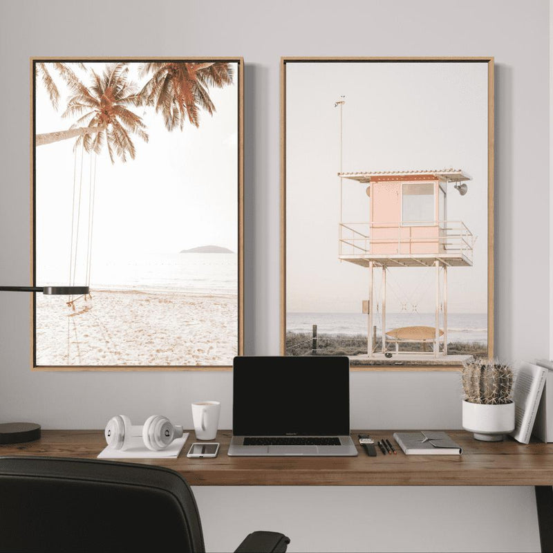 Surf And Swim, Set Of 2, Style A-Gioia-Prints-Framed-Canvas-Poster-GIOIA-WALL-ART