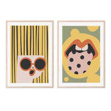 wall-art-print-canvas-poster-framed-Surprise Spotted Tongue, Set of 2-GIOIA-WALL-ART