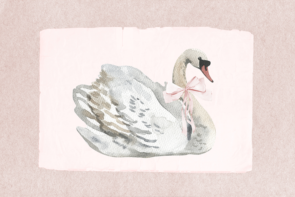 wall-art-print-canvas-poster-framed-Swan , By At Viv Home Prints-1