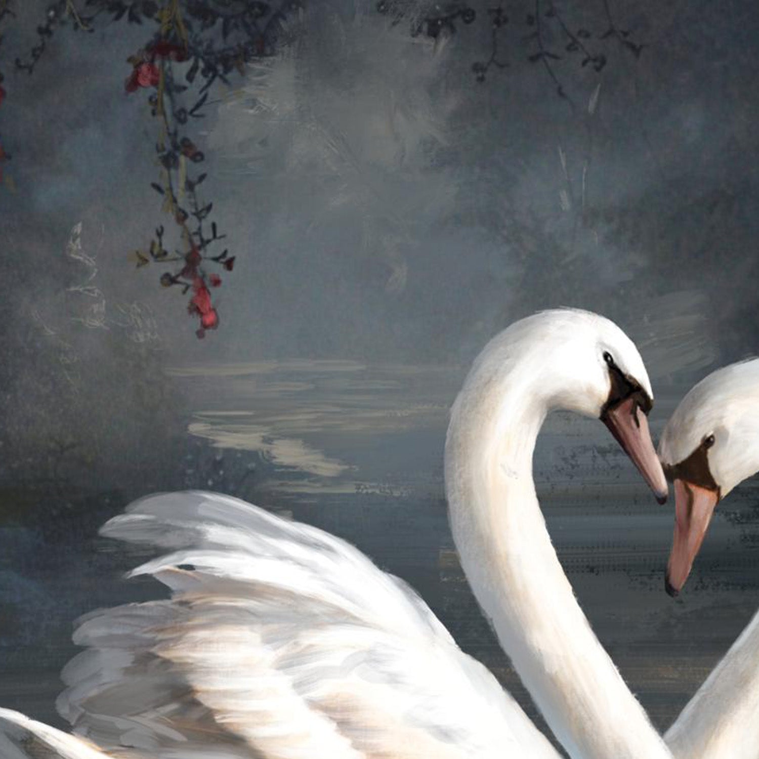wall-art-print-canvas-poster-framed-Swan Lake No Flowers-10