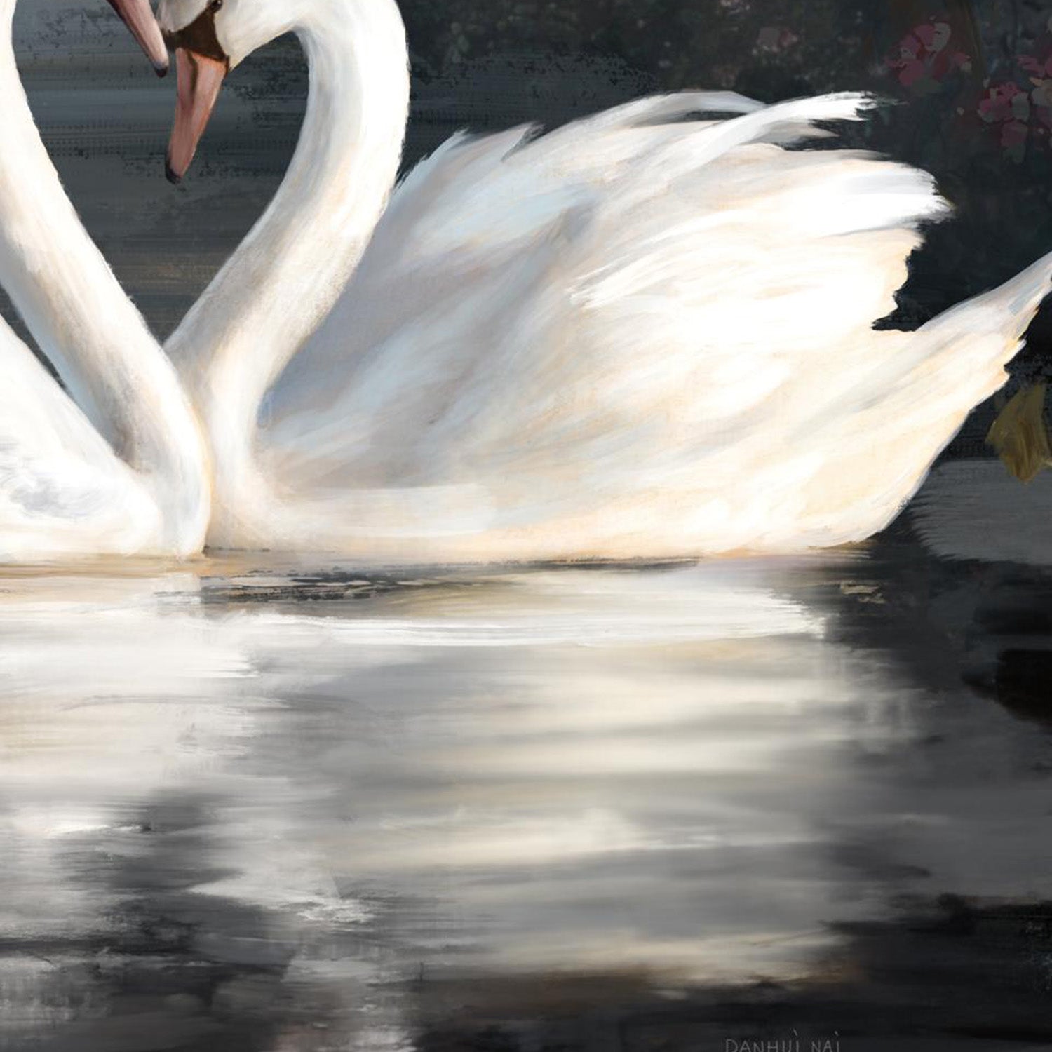 wall-art-print-canvas-poster-framed-Swan Lake No Flowers-11