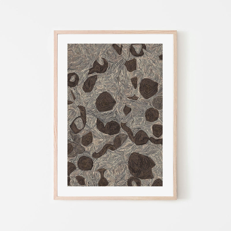 wall-art-print-canvas-poster-framed-Systems, Burnt Brown-by-Leah Cummins-Gioia Wall Art