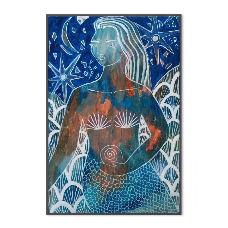 wall-art-print-canvas-poster-framed-Tamzen, Tanzanite Mermaid , By Amanda Skye-3