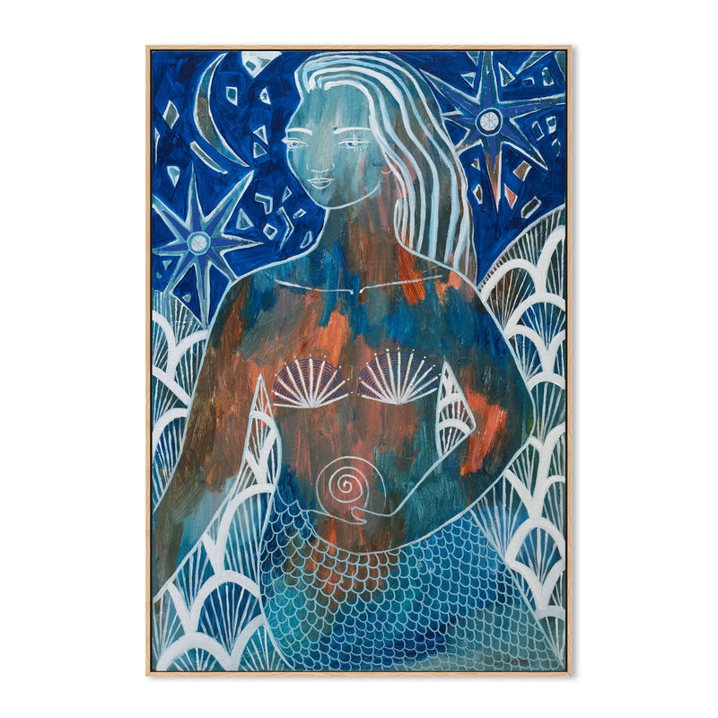 wall-art-print-canvas-poster-framed-Tamzen, Tanzanite Mermaid , By Amanda Skye-4