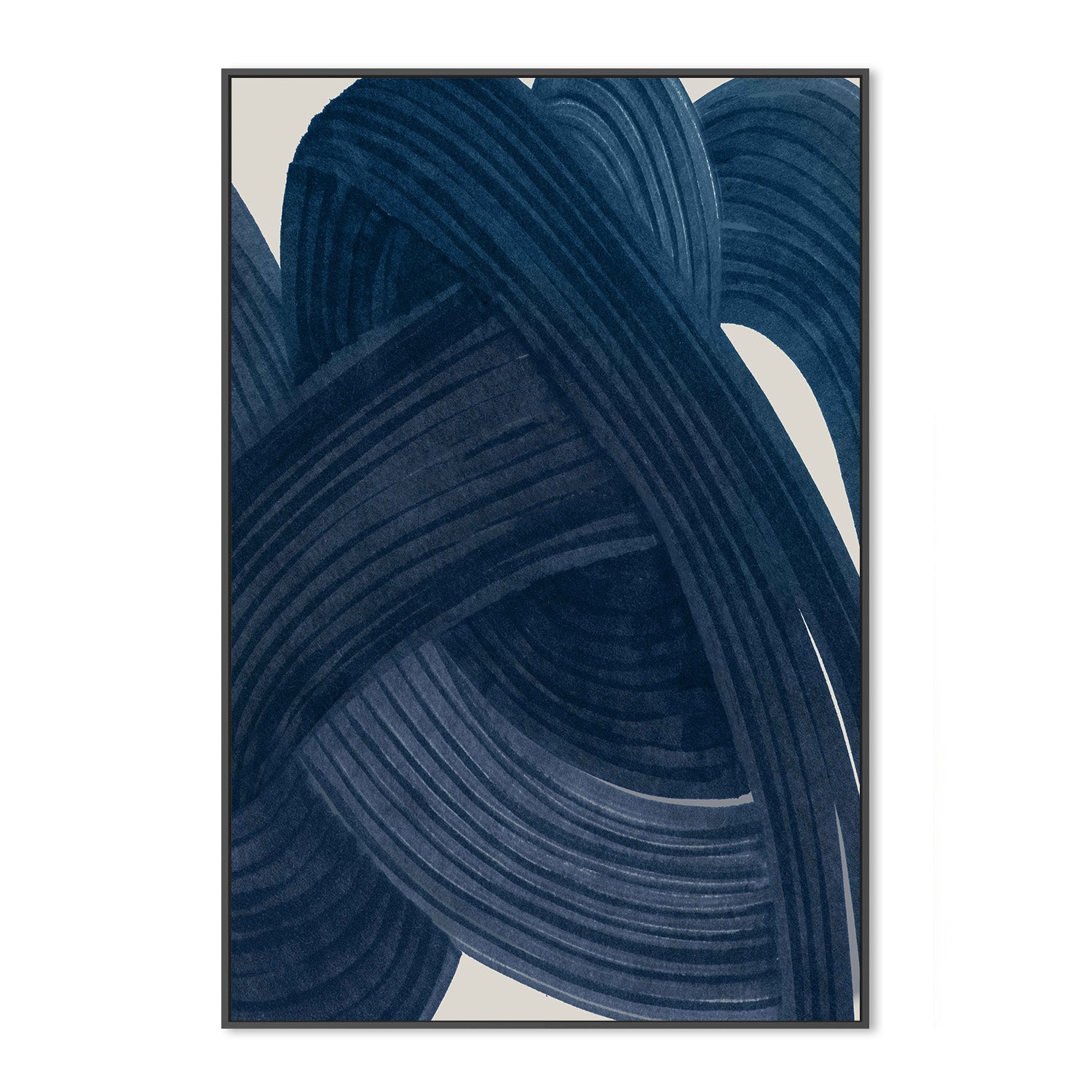 wall-art-print-canvas-poster-framed-Tangle in Indigo, Style A-3