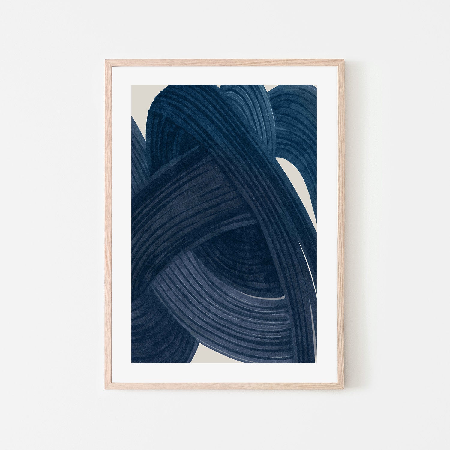wall-art-print-canvas-poster-framed-Tangle in Indigo, Style A-6
