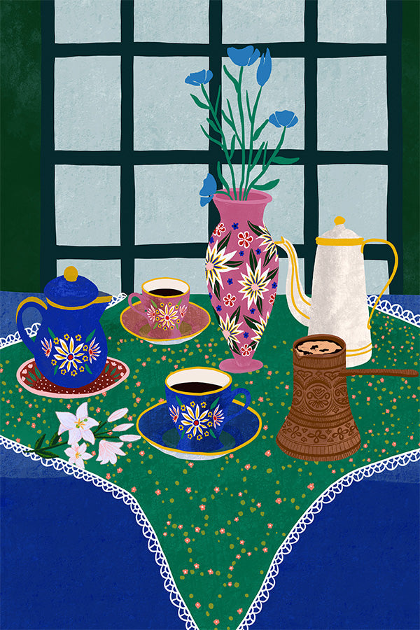 wall-art-print-canvas-poster-framed-Tea For Two-1