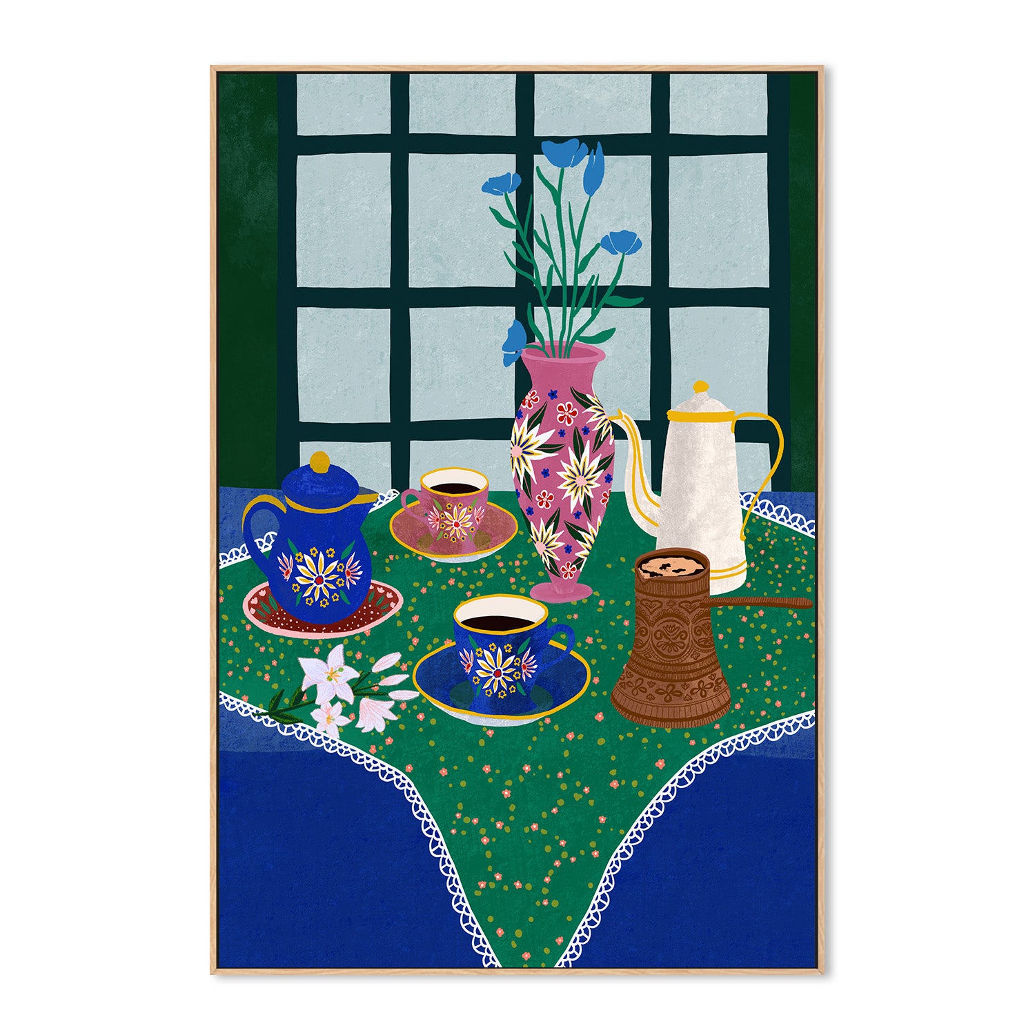 wall-art-print-canvas-poster-framed-Tea For Two-4