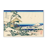 wall-art-print-canvas-poster-framed-Tea house at Koishikawa. The morning after a snowfall-by-Katsushika Hokusai-Gioia Wall Art